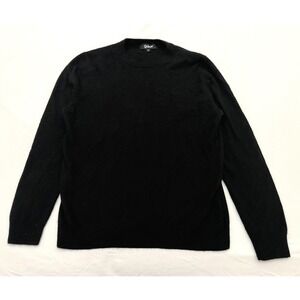 Quince 100% Mongolian Cashmere Sweater Men's Large Black Crewneck